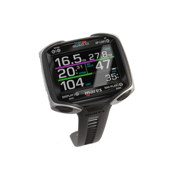 Computador de Mergulho Mares Quad CI - Preto